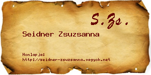 Seidner Zsuzsanna névjegykártya